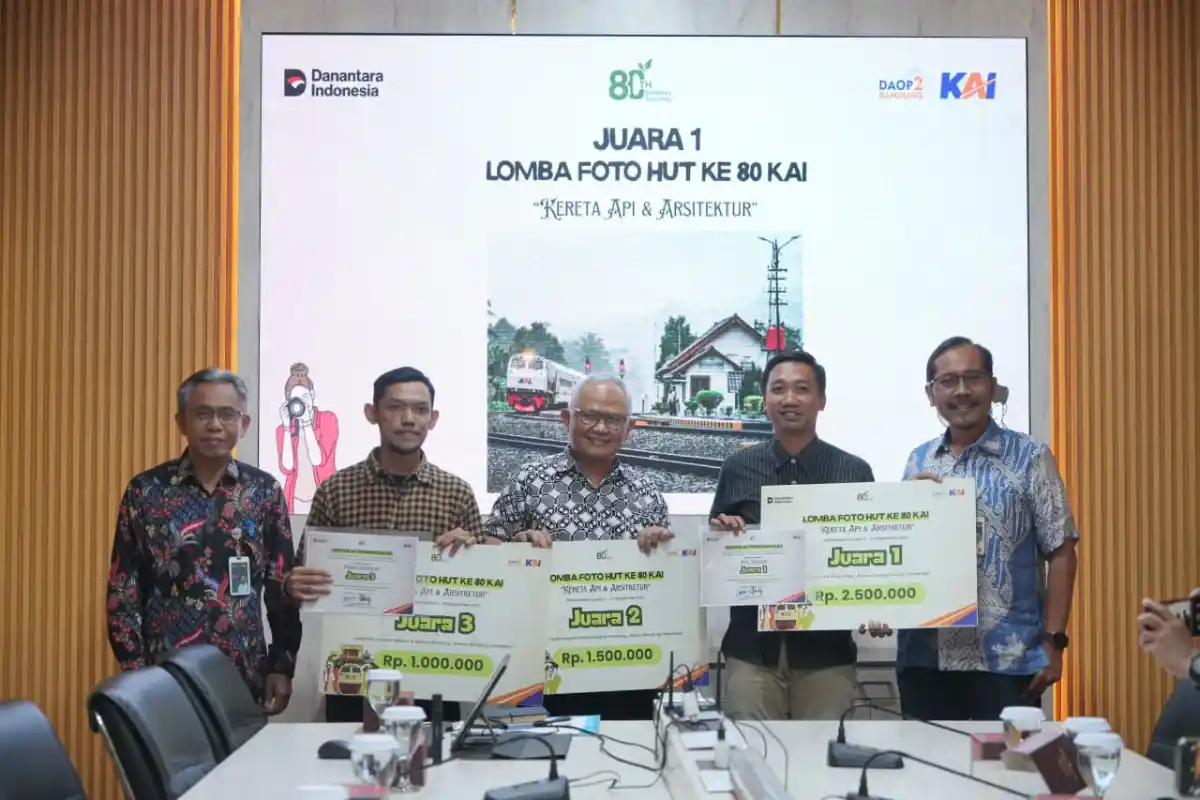 KAI Daop 2 Bandung Umumkan Pemenang Lomba Foto HUT ke-80 PT KAI