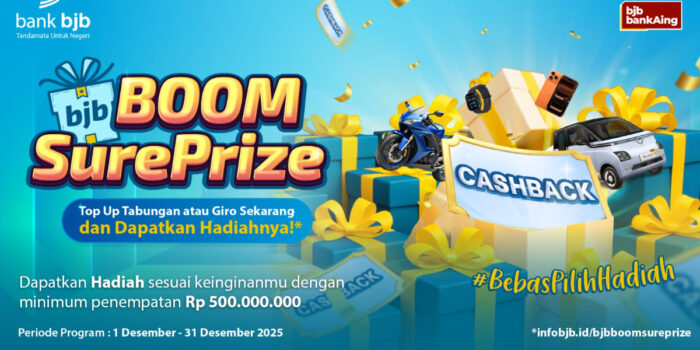 Program Promosi Akhir Tahun, bank bjb Hadirkan bjb Boom SurePrize untuk Nasabah