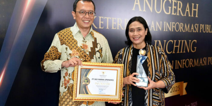 Tiga Tahun Berturut-Turut, Bio Farma Raih Predikat Informatif pada Anugerah Keterbukaan Informasi Publik 2025