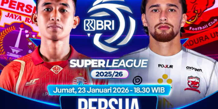 Link Live Streaming Persija vs Madura United di GBK Jumat 23 Januari 2026. Simak preview, kondisi tim, dan peluang kemenangan. Link Live Streaming Persija vs Madura United di GBK Jumat 23 Januari 2026. Simak preview, kondisi tim, dan peluang kemenangan.