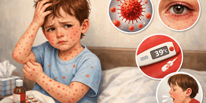 ilustrasi penyakit campak