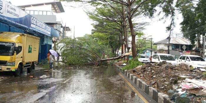 Cuaca ekstrem melanda Bandung dan memicu puluhan kejadian darurat termasuk pohon tumbang dan banjir permukiman warga.