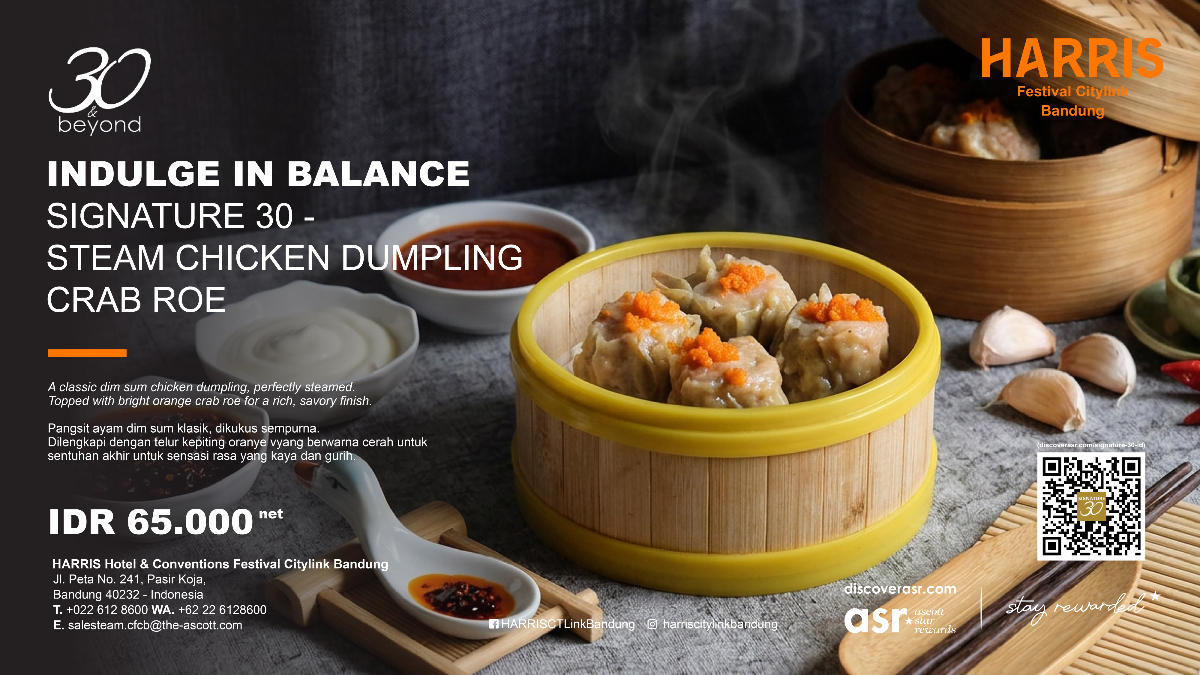 HARRIS Hotel and Conventions Festival Citylink Bandung Hadirkan 'Signature 30' Sambut Ulang Tahun ke-30 Ascott