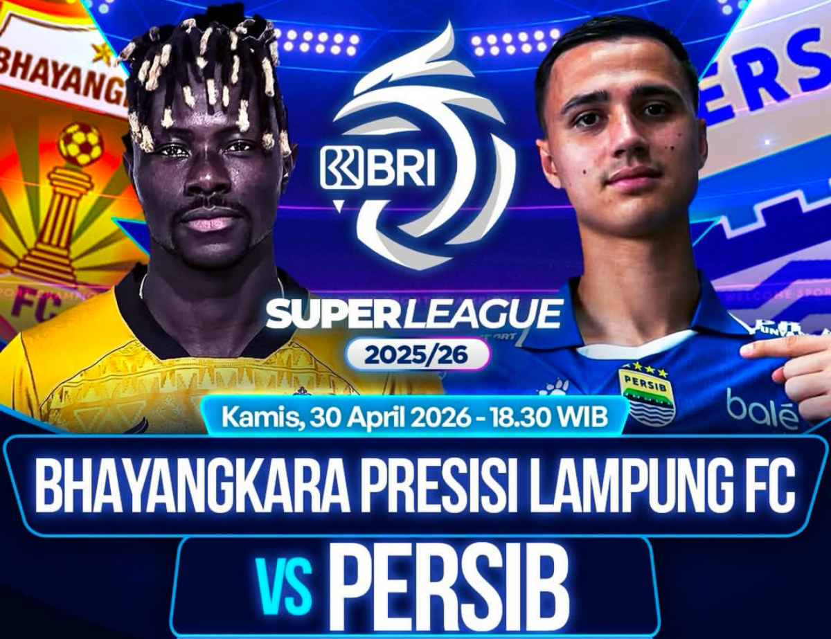 Link Live Streaming Bhayangkara FC vs Persib jadi laga krusial. Persib incar kemenangan demi kembali ke puncak klasemen.