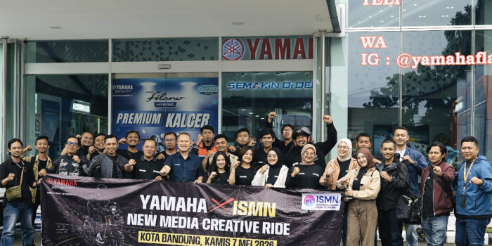 Yamaha Jawa Barat Kolaborasi Bersama ISMN Gelar “New Media Creative Ride” di Kota Bandung