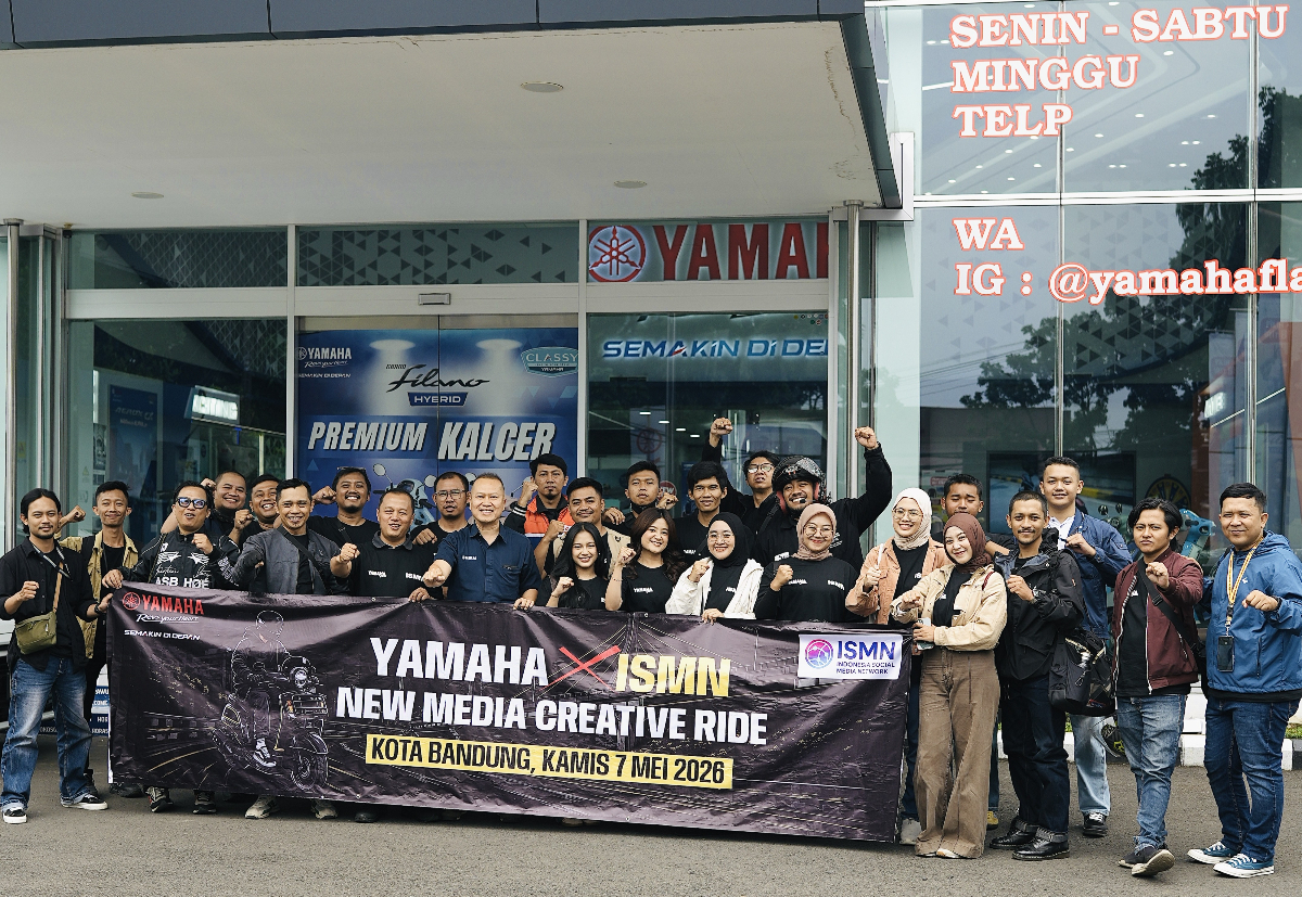Yamaha Jawa Barat Kolaborasi Bersama ISMN Gelar “New Media Creative Ride” di Kota Bandung