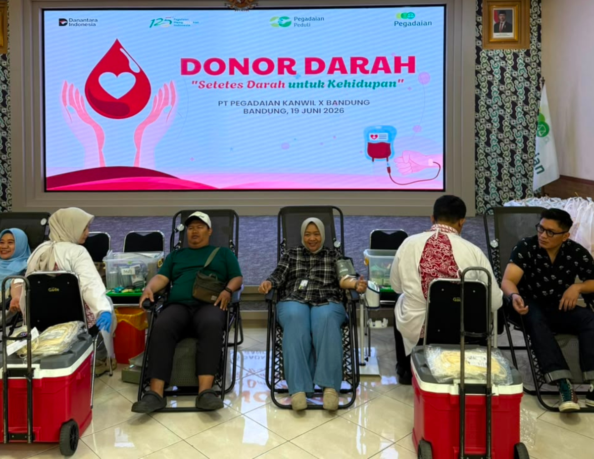 Perkuat Kepedulian Sosial, Pegadaian Kanwil X Jabar Gelar Aksi Donor Darah untuk Sesama