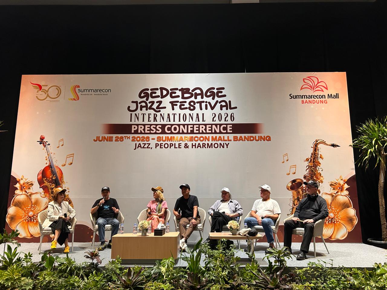 Gedebage Jazz Festival International 2026 di Summarecon Mall Bandung hadirkan musisi Indonesia dan mancanegara, 25-28 Juni.