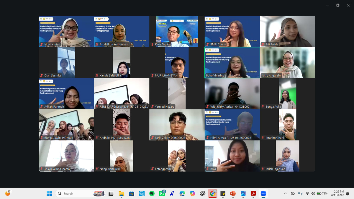 Belajar dari Ruang Redaksi ke Algoritma: Mahasiswa Ilmu Komunikasi UNPAM Bedah Wajah Baru Public Relations
