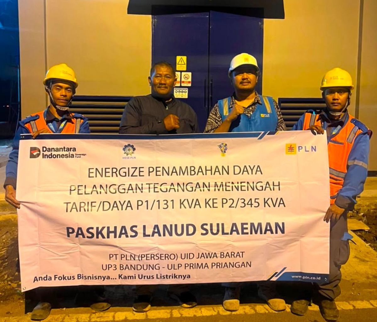 PLN UP3 Bandung Dukung Peningkatan Kapasitas Kelistrikan Mako Korpasgat Lanud Sulaiman