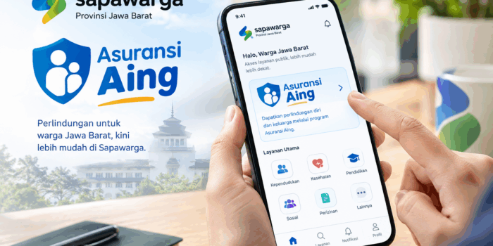 Asuransi Aing mulai dibuka bagi pekerja informal di Jawa Barat. Pemprov Jabar menanggung premi BPJS Ketenagakerjaan Rp16.800 per bulan.