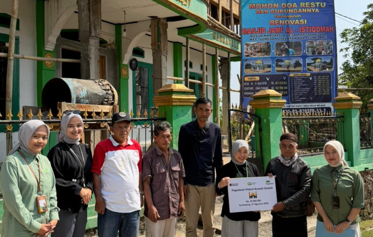 PT Pegadaian (Persero) Kanwil X Jawa Barat Salurkan Bantuan melalui Program “Pegadaian Peduli Rumah Ibadah”