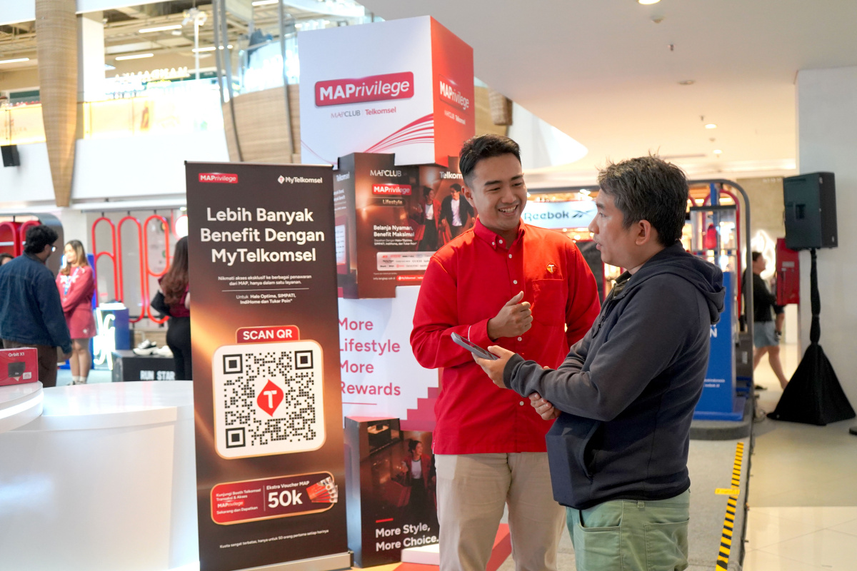 Telkomsel dan MAP gelar Exhibition MAPrivilege di Paskal 23 Bandung, menghadirkan benefit 40+ merchant, games, hiburan, dan reward.