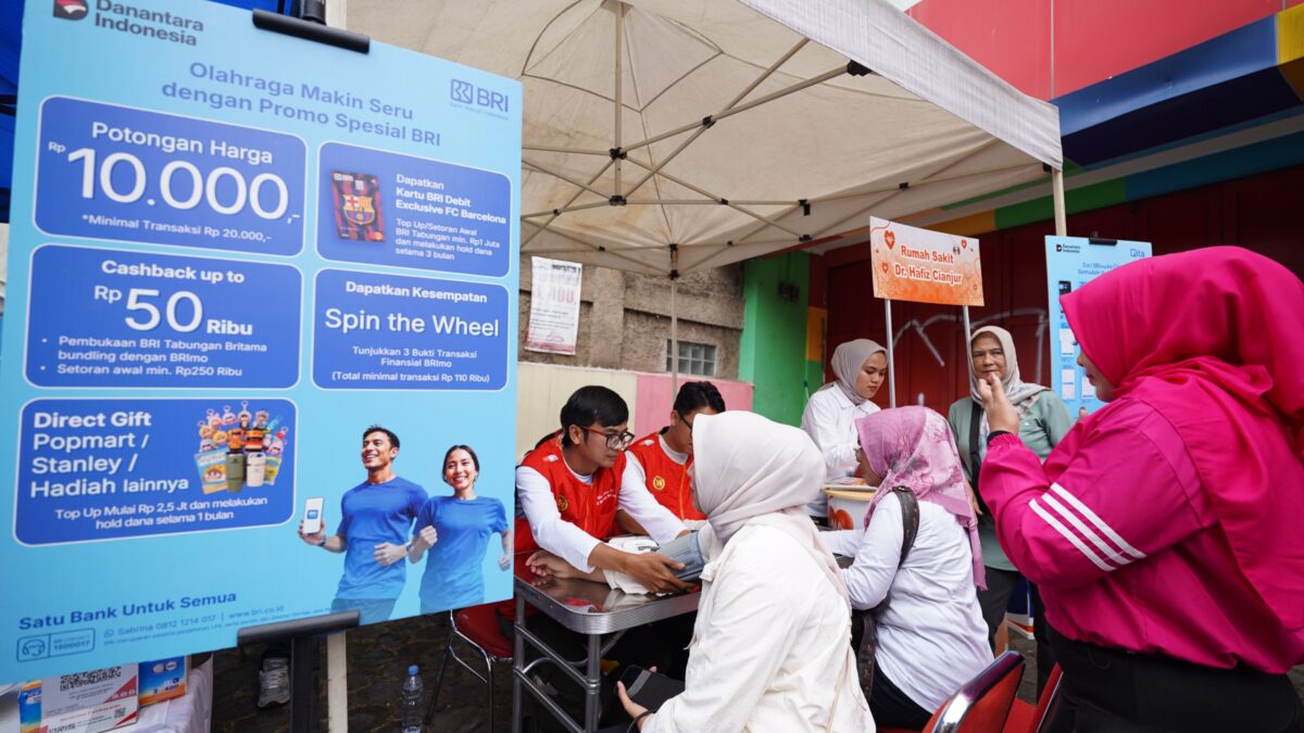 Semarakkan Gaya Hidup Sehat, BRI Boyong Keseruan dan Promo Melimpah Lewat BRImo di Cianjur